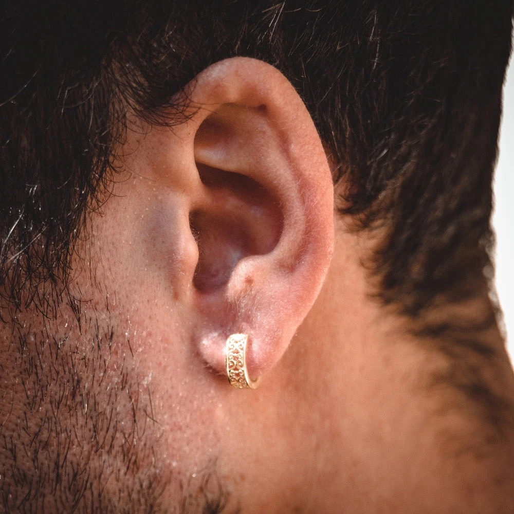 Pattern Hoop (Gold) 4 Pattern Hoop (Gold) - Image 3