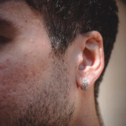 Pattern Hoop (Silver) -Men Jewelry Store ATG 2967 512f95f8 b946 4831 8a65 b4b76d507775