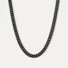 Black Thick Cuban Chain (8MM) -Men Jewelry Store BLACK CUBAN 8MM