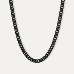 Black Thick Cuban Chain (8MM)