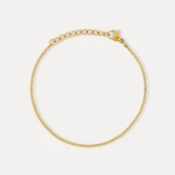 Gold Thin Cuban Bracelet (1.5MM)