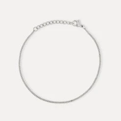 Silver Thin Cuban Bracelet (1.5MM)