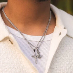 Crucifix - Silver -Men Jewelry Store DSC05017