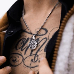 Dragon Tiger - Silver -Men Jewelry Store Dragon Tiger