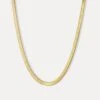 Gold Flat Snake Chain (5MM)