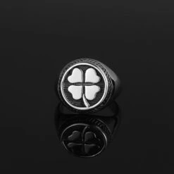Four Leaf Clover Ring - Silver -Men Jewelry Store IMG 0681 c866099e 2082 4282 a034 1d6908231e48