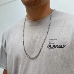 Silver Figaro Chain (5MM) -Men Jewelry Store IMG 3433