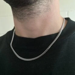 925 Silver Miami Cuban Chain (4MM) -Men Jewelry Store IMG 6528