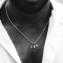 Vintage Initial (Multi) - Silver -Men Jewelry Store INITIAL 2