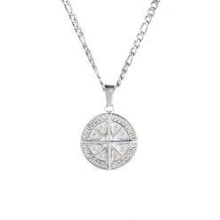 Compass - Silver -Men Jewelry Store SILVERCOMPASS NOBLACKMARK
