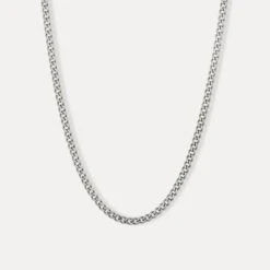 Silver Matte Cuban Chain (3MM)