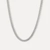 Silver Matte Cuban Chain (5MM) -Men Jewelry Store SILVER MATTE CUBAN 5MM