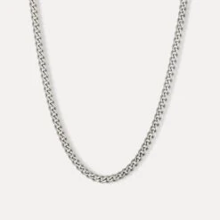 Silver Matte Cuban Chain (5MM)