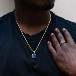 Lapis Lazuli - Gold -Men Jewelry Store dsc6701