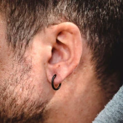 Black Hoop Earrings -Men Jewelry Store image 099a7bd1 d6e9 4792 909c 544388c7d905