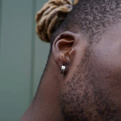 Chunky Huggie (Silver) -Men Jewelry Store image 10ba38d6 4c6d 4c5c 9c46 7dae45c0e0f8