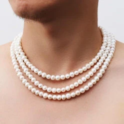 Freshwater Pearl Chain (8MM) -Men Jewelry Store image 169b178c 2040 4482 b7b6 1f07ed33e7d3