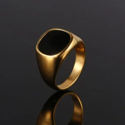 Large Black Onyx Signet - Gold -Men Jewelry Store image 8853fccc c730 4477 a3a7 285888f9470b