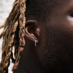 Thin Hoop – Large (Silver)