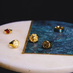 Four Leaf Clover Ring - Gold -Men Jewelry Store image e05dd94d e4f2 48f2 88f7 9da65f86a004