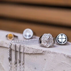 Four Leaf Clover Ring - Silver -Men Jewelry Store image f70a67de 38d4 4c20 826d a47b2f81f9c3